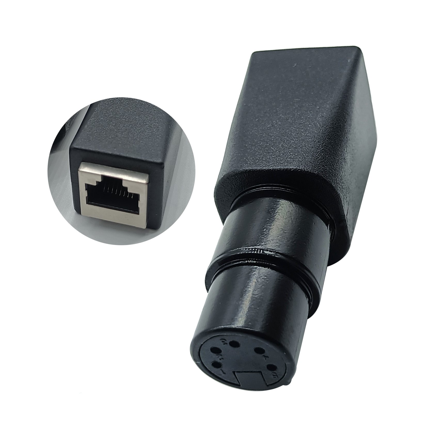 RJ45 To XLR 3 Pin 5 Pin Jack Stage Lighting Microphone Speaker Audio Connector Adapter Converters