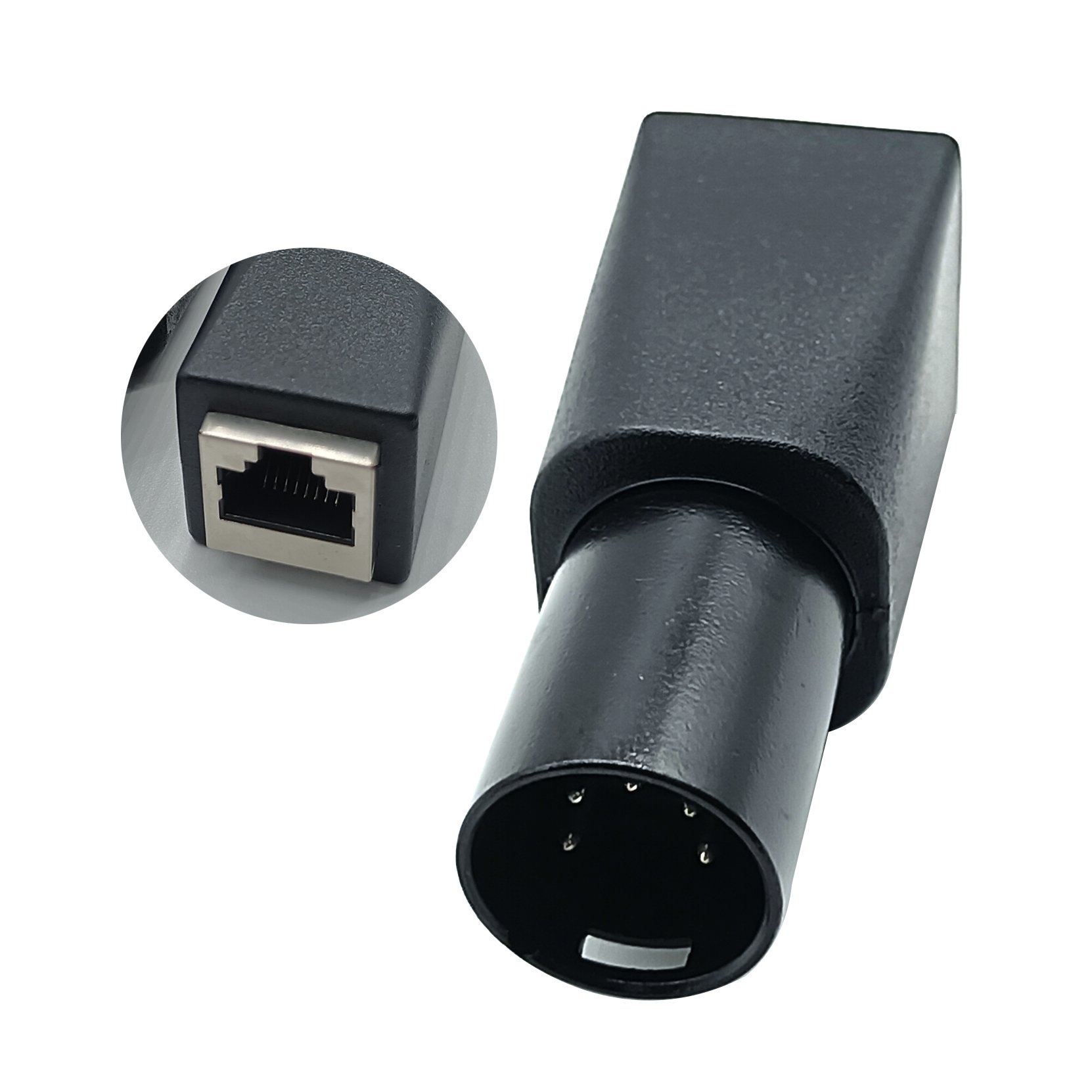 RJ45 To XLR 3 Pin 5 Pin Jack Stage Lighting Microphone Speaker Audio Connector Adapter Converters