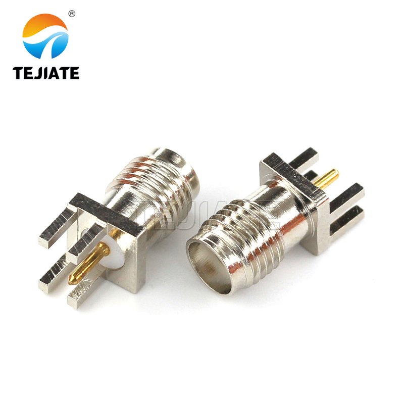 SMA-KE/KHD Female Jack Connector Vertical Hole Nickel Plated PCB Mount Waterproof RF Connector
