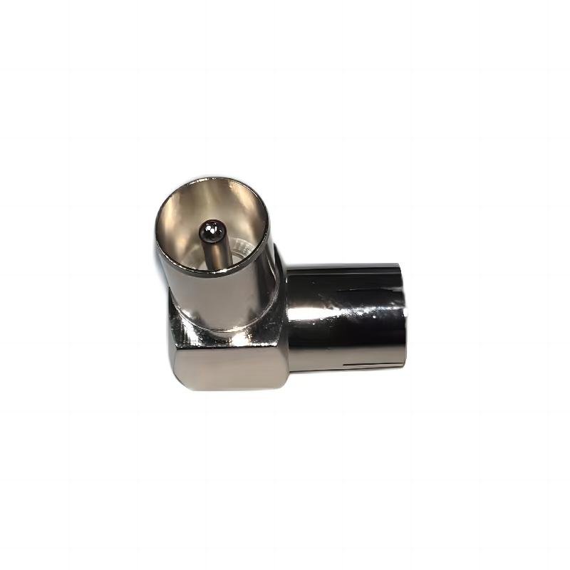 90 Degree Right Angled TV Aerial DVB t TV PAL Jack Socket Connector to PAL Plug Right Angle Adapter