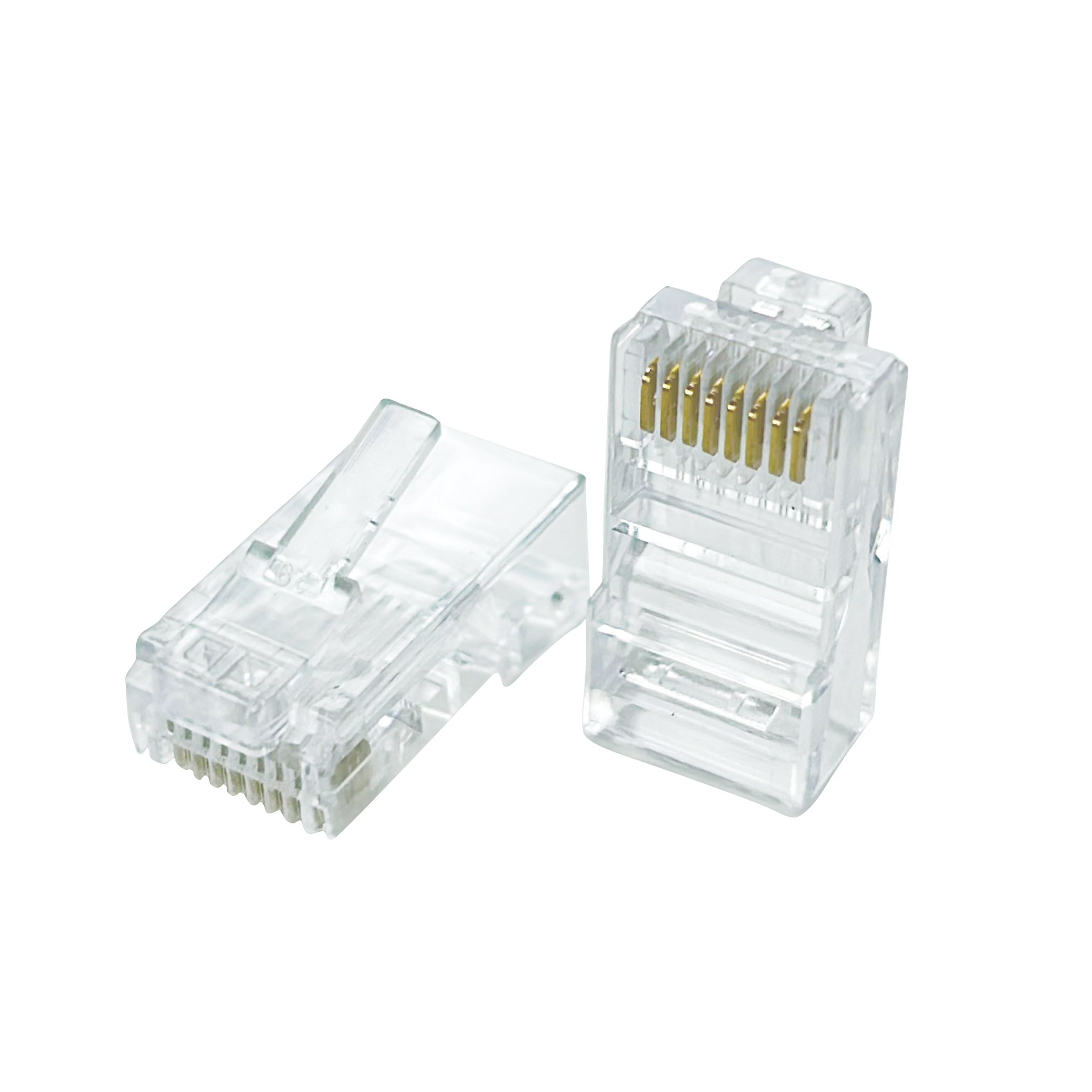 CAT5E UTP RJ45 Modular Plug 8p8c 8 Pin Transparent Male Ethernet Cat5e utp rj45 cable connector