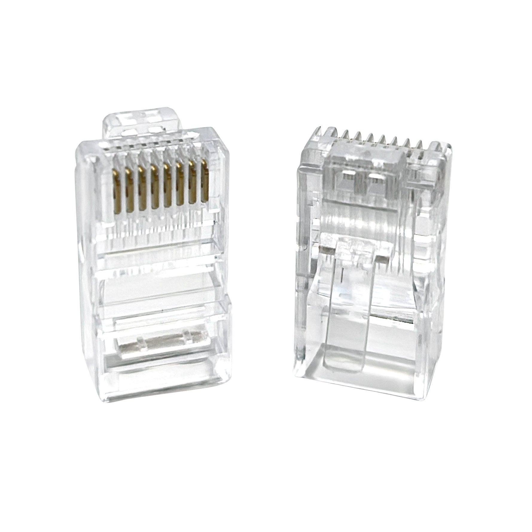 CAT5E UTP RJ45 Modular Plug 8p8c 8 Pin Transparent Male Ethernet Cat5e utp rj45 cable connector