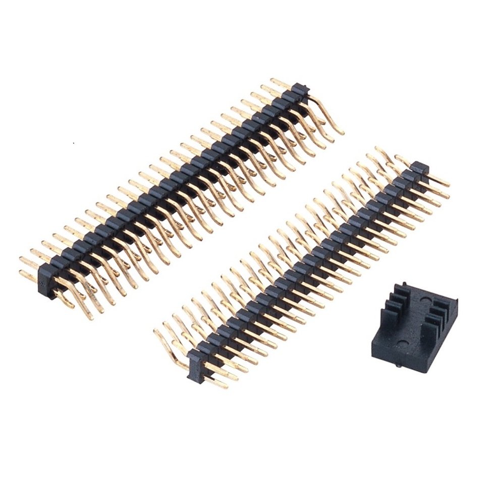 Soulin 2.0mm Pitch 15 Pin Header Male Single or Double Row Right Angle 90 Degree SMD SMT Surface Mount Connectors