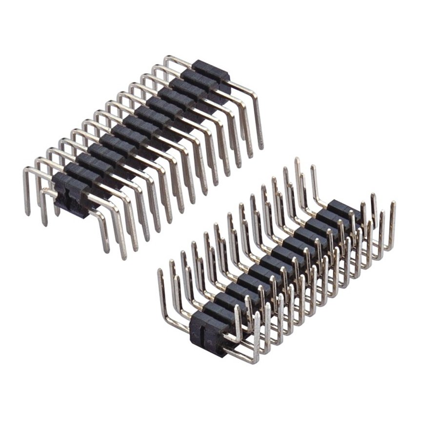 Soulin 2.0mm Pitch 15 Pin Header Male Single or Double Row Right Angle 90 Degree SMD SMT Surface Mount Connectors