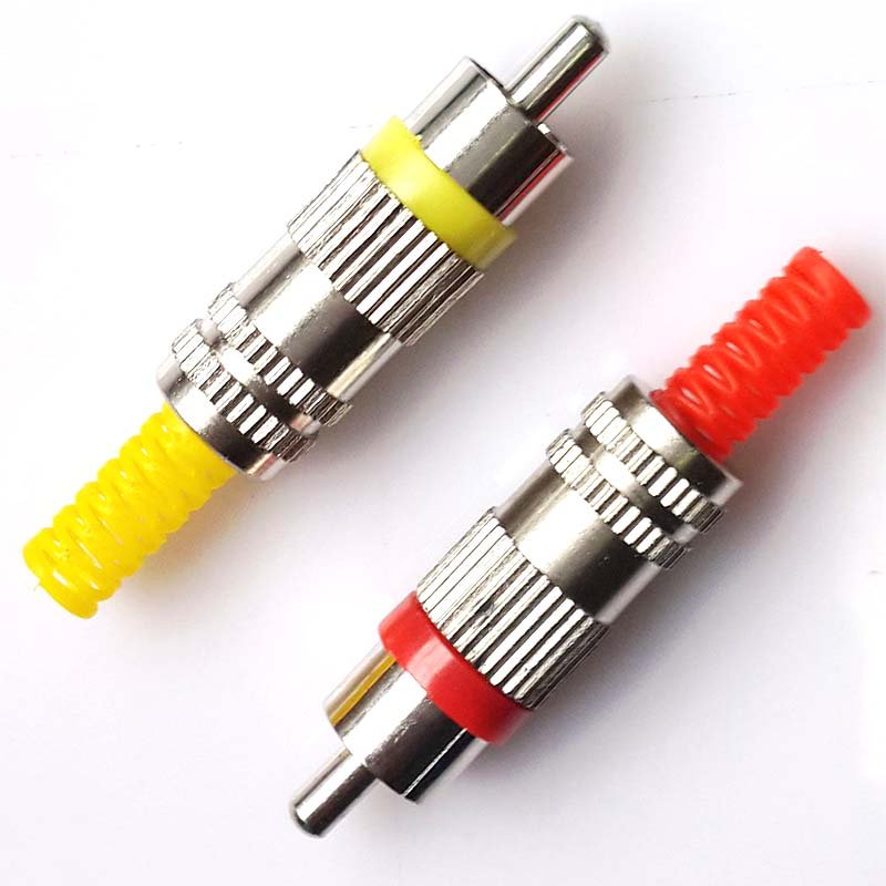 Gold Plated Solder Connector RCA Male Plug connector