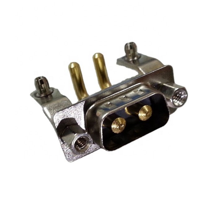 Factory Supply D Shape Combo 2Pin D Sub 2W2 Male Plug Connector