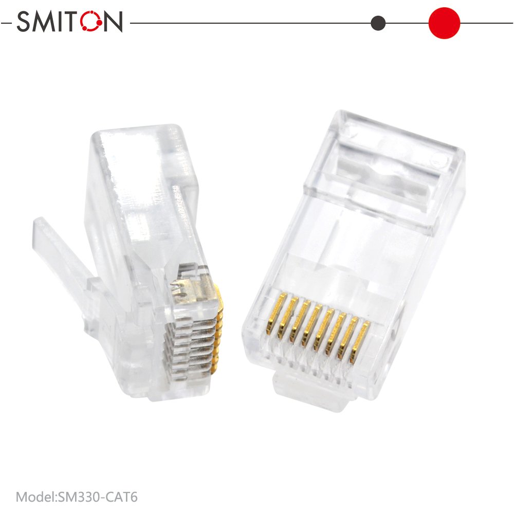 RJ45 Cat6 Cat6a Cat5 Pass Through Connector