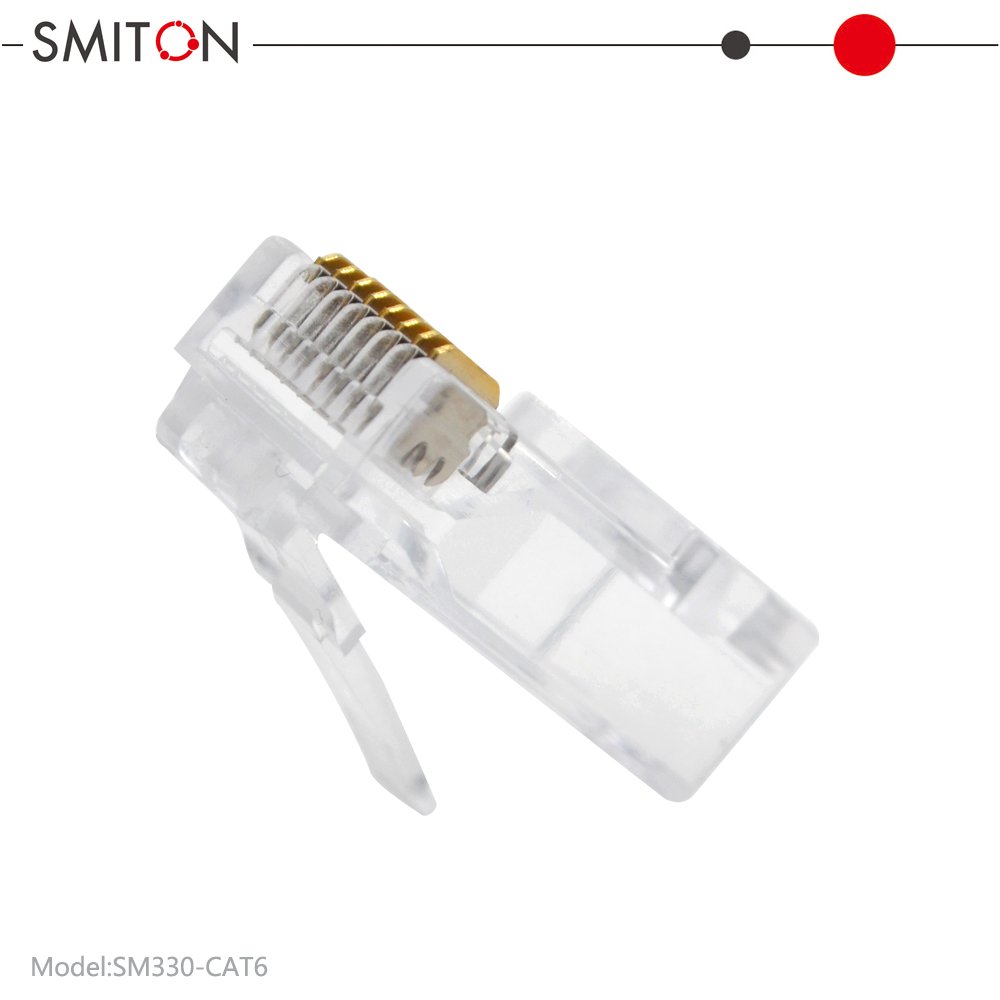 RJ45 Cat6 Cat6a Cat5 Pass Through Connector