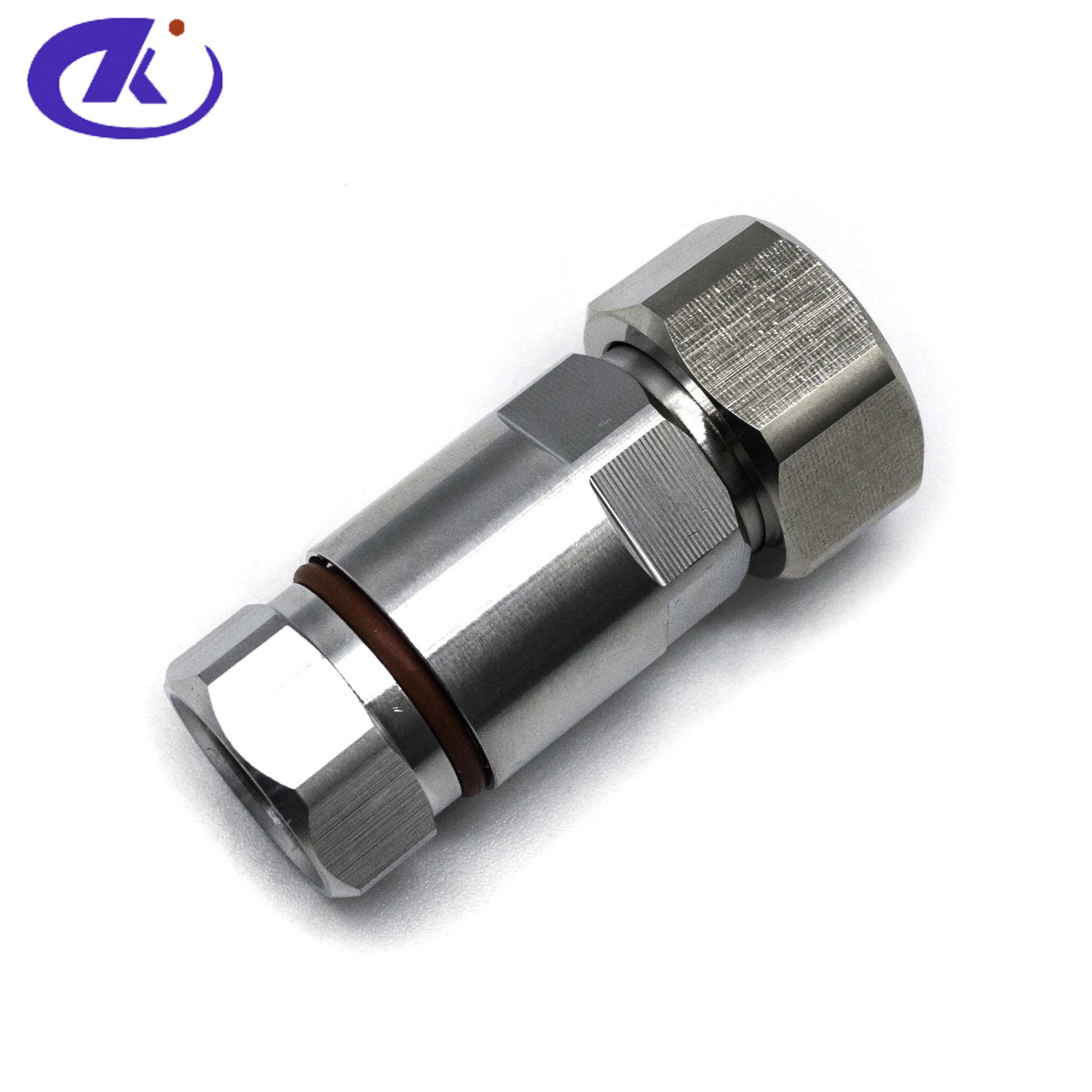 1/2" Super Flexible Cable 4.3/10 Mini Din Male Straight RF connector Screw Type