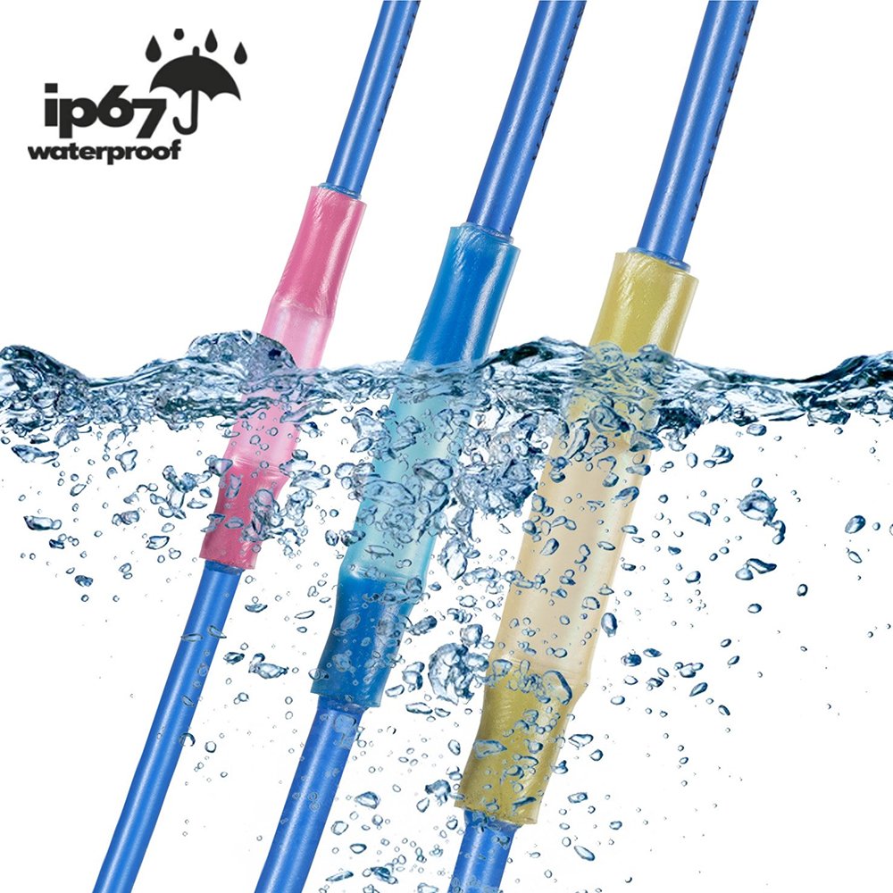 Heat Shrink Butt Connectors Terminals Waterproof Wire Connector Marine Automotive Electrical Terminals Crimp