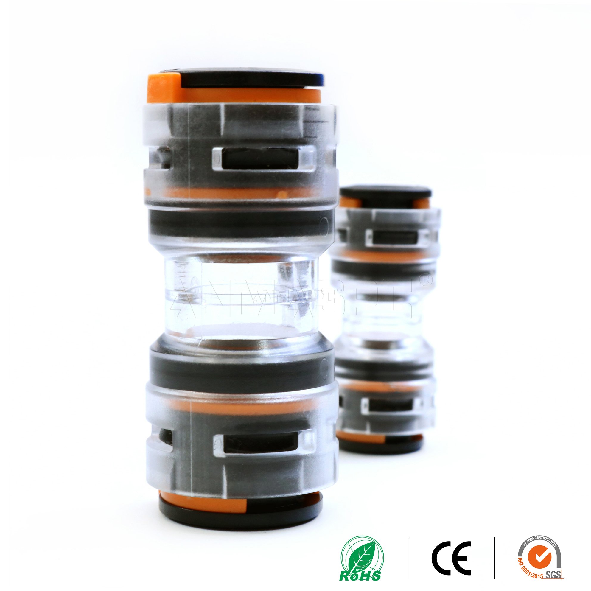 NFPU Microduct coupler duct straight push-fit optic fiber straight connector hdpe micro duct straight connector