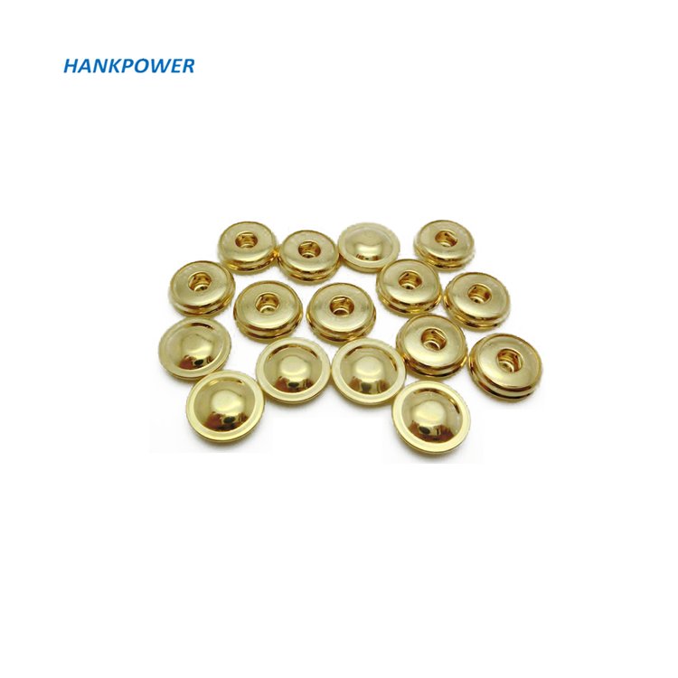24K Gold Plated Electrodes 4.0mm Female ECG Snap Buttons Medical Connector