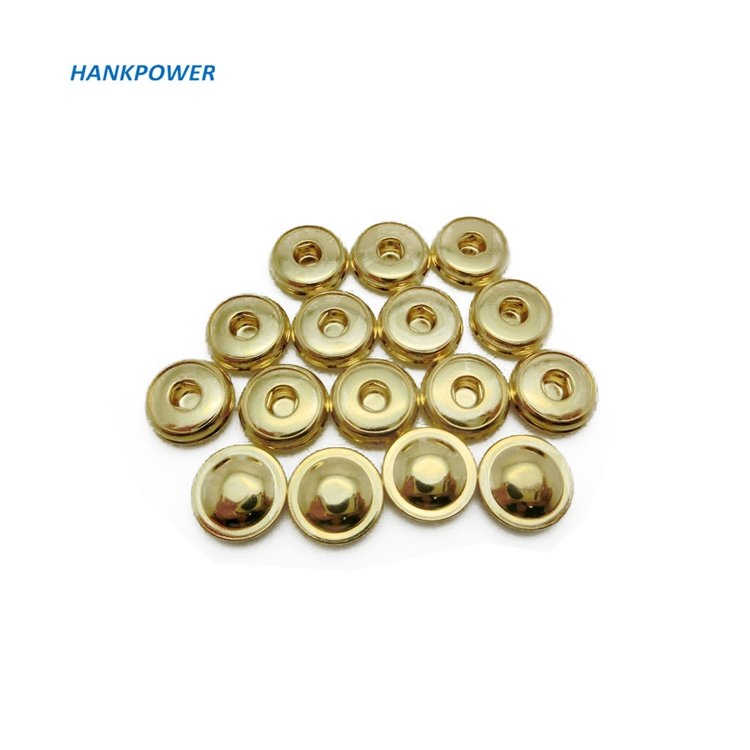 24K Gold Plated Electrodes 4.0mm Female ECG Snap Buttons Medical Connector