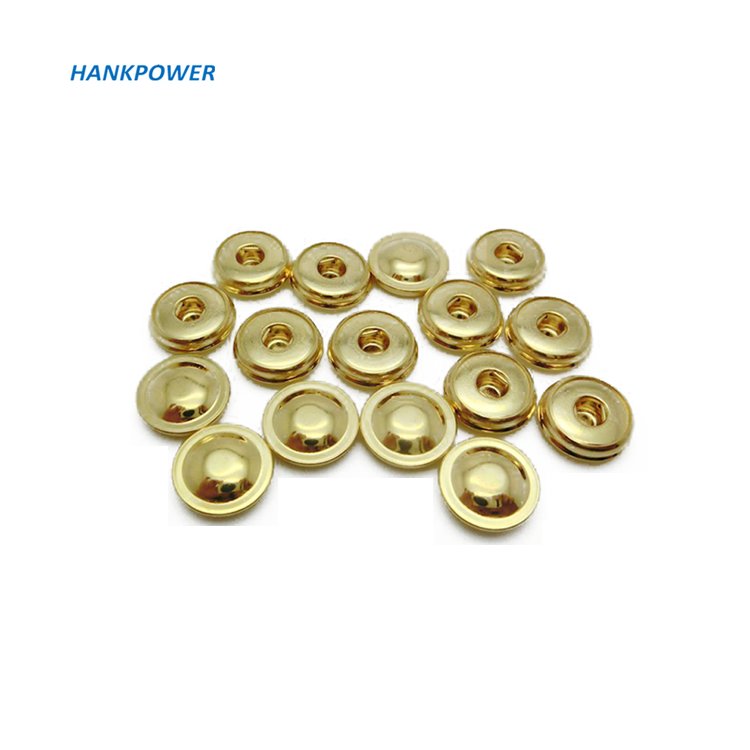 24K Gold Plated Electrodes 4.0mm Female ECG Snap Buttons Medical Connector