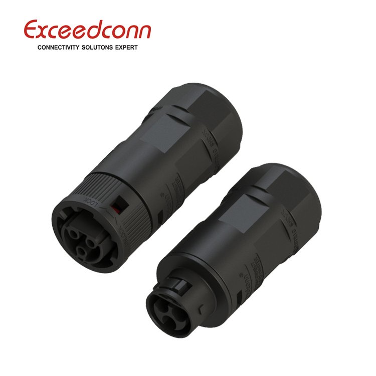 factory price for waterproof connector 3 pin female cable connector