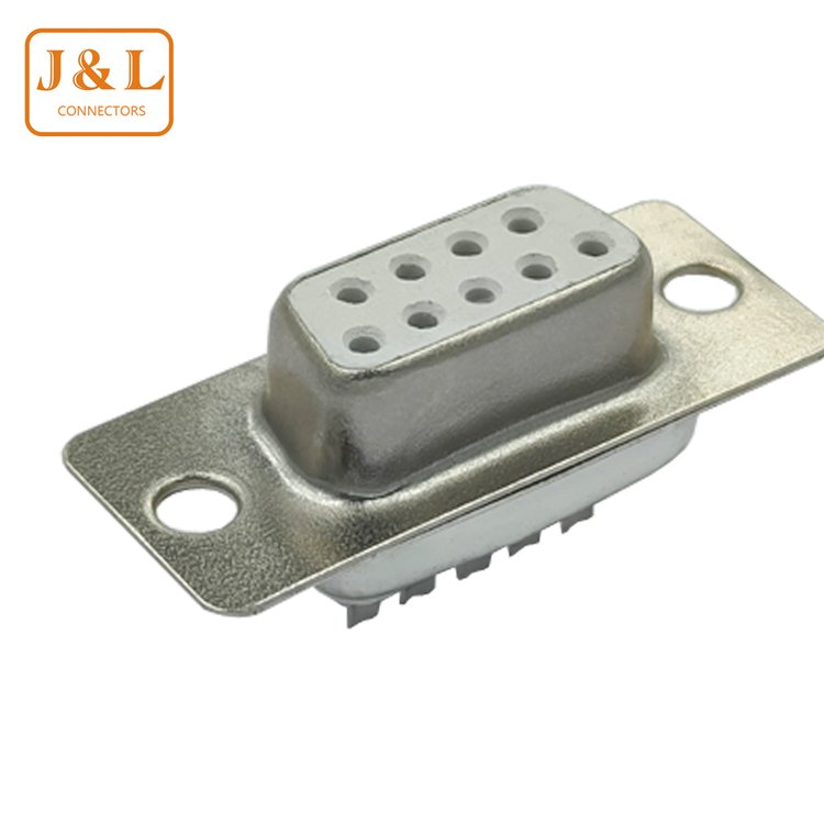 Hot DB9 Serial Connectors RS232 9 Pin Double Row Welded Head Male and Female DB connector