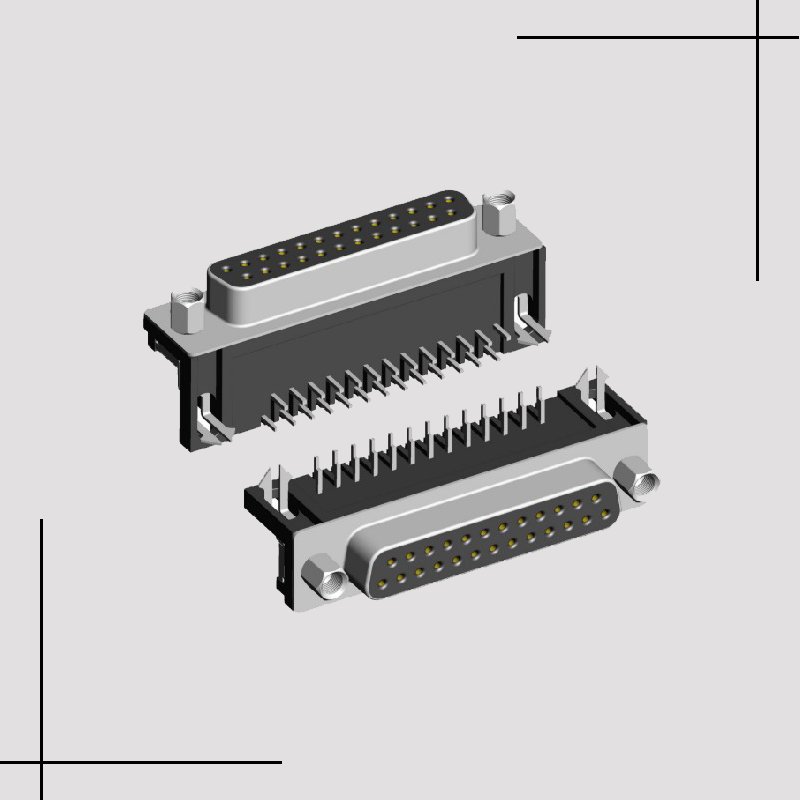 DB25 DB9 DB15 D-SUB female connector IDC type 9 15 25 pins