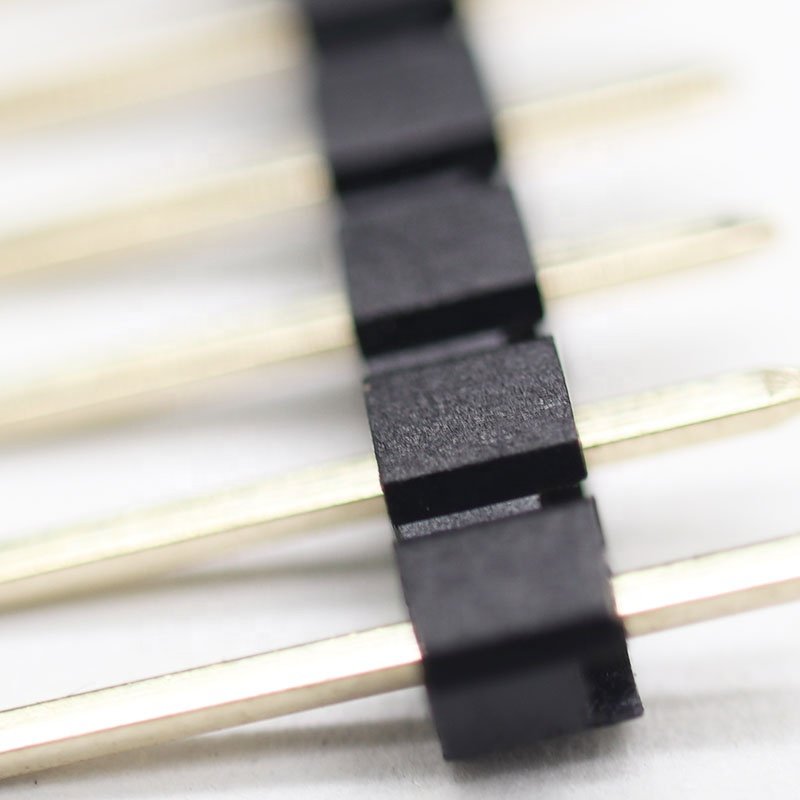 Factory Customized Connector 1.00mm single row needle 180 degree straight needle PCB Connector Pin Header for electronics