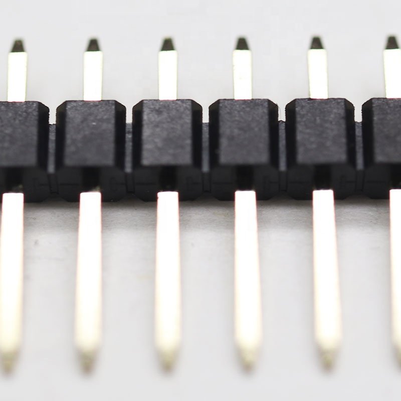 Factory Customized Connector 1.00mm single row needle 180 degree straight needle PCB Connector Pin Header for electronics