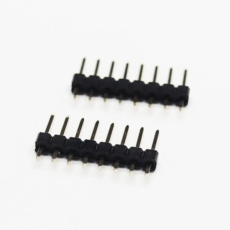 Factory Customized Connector 1.00mm single row needle 180 degree straight needle PCB Connector Pin Header for electronics