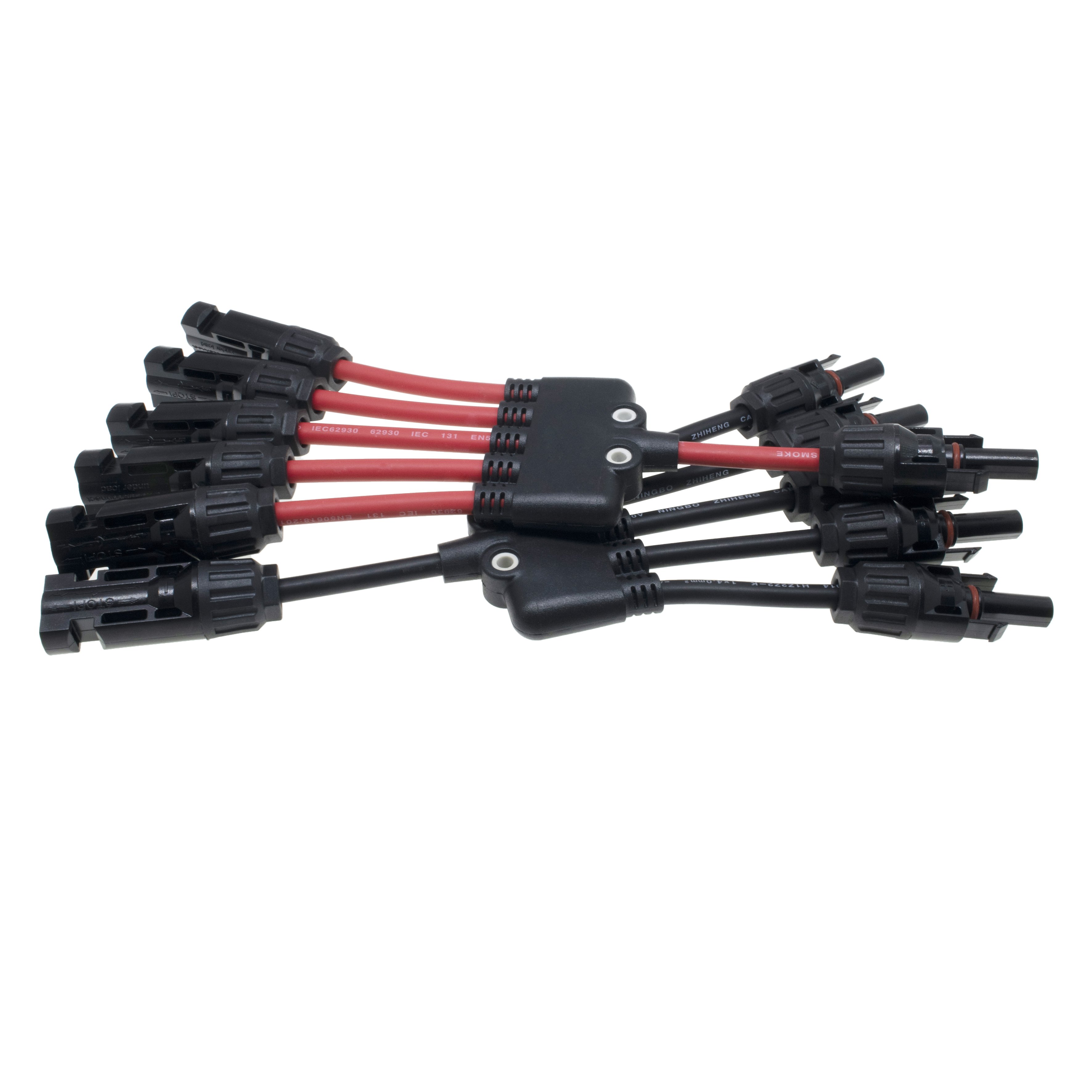 Waterproof PV System Electronic Application Female 5 in 1 Male Splitter Cable Harness Y connector for Solar Panel System