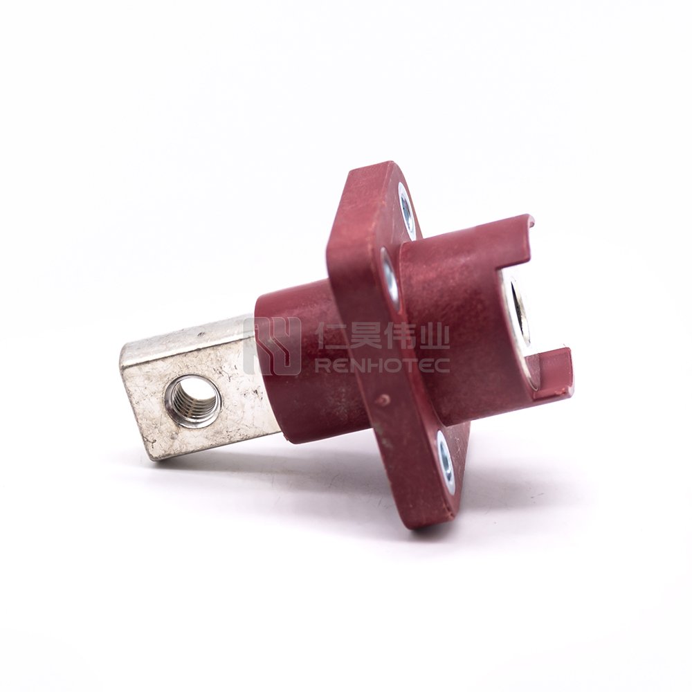 High Current 200A Connector Copper Terminal for Battery Pack Red Color