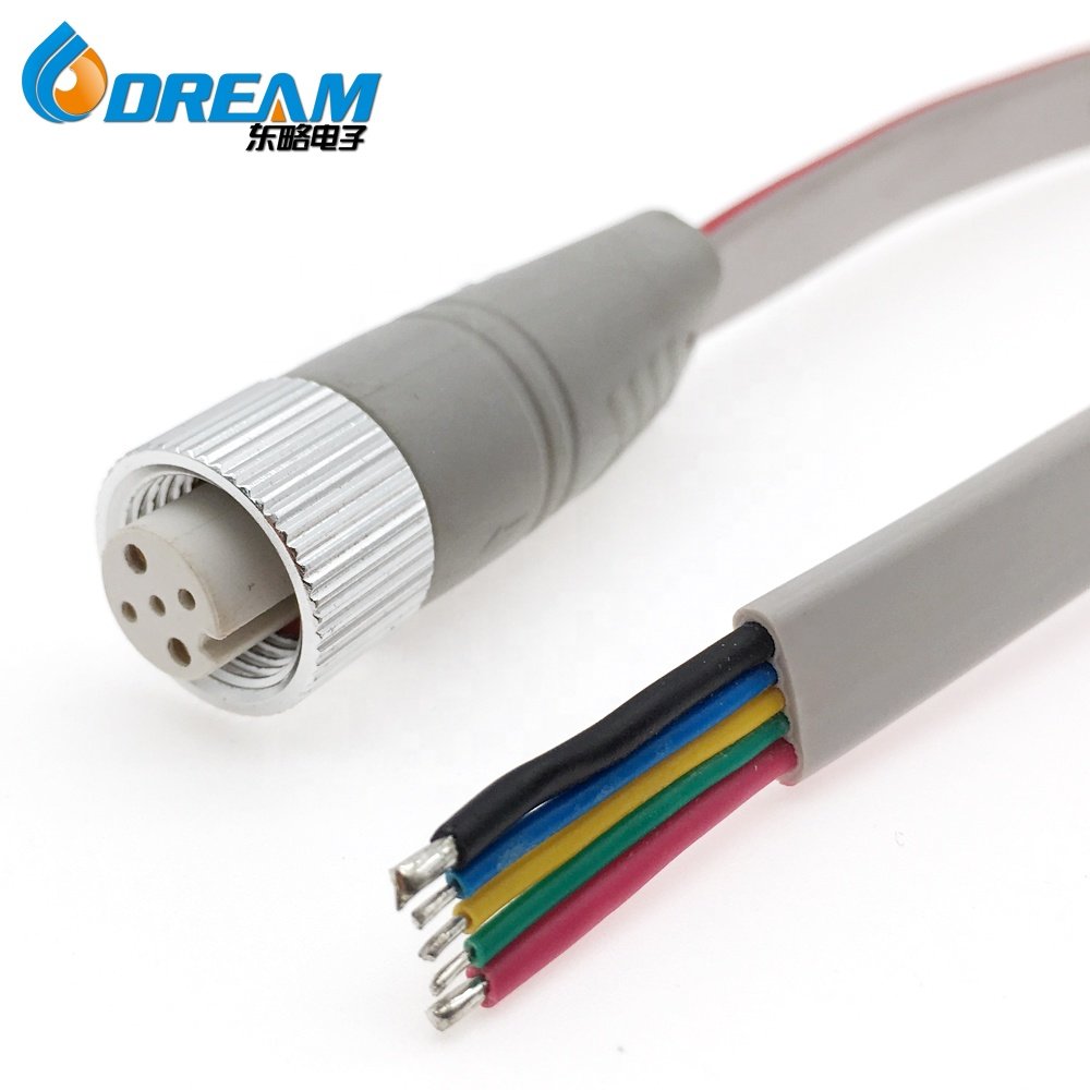 M8 M12 M15 electric plug waterproof 2P/3P/4P/5P/6P/7P/8P M16 cable connector for LED lighting outdoor