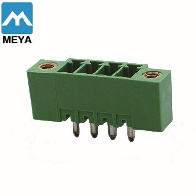 50 Pieces 2 Pin 5 mm Pinch PCB Mount Screw Terminal Block Connector 300V 10A (Green)