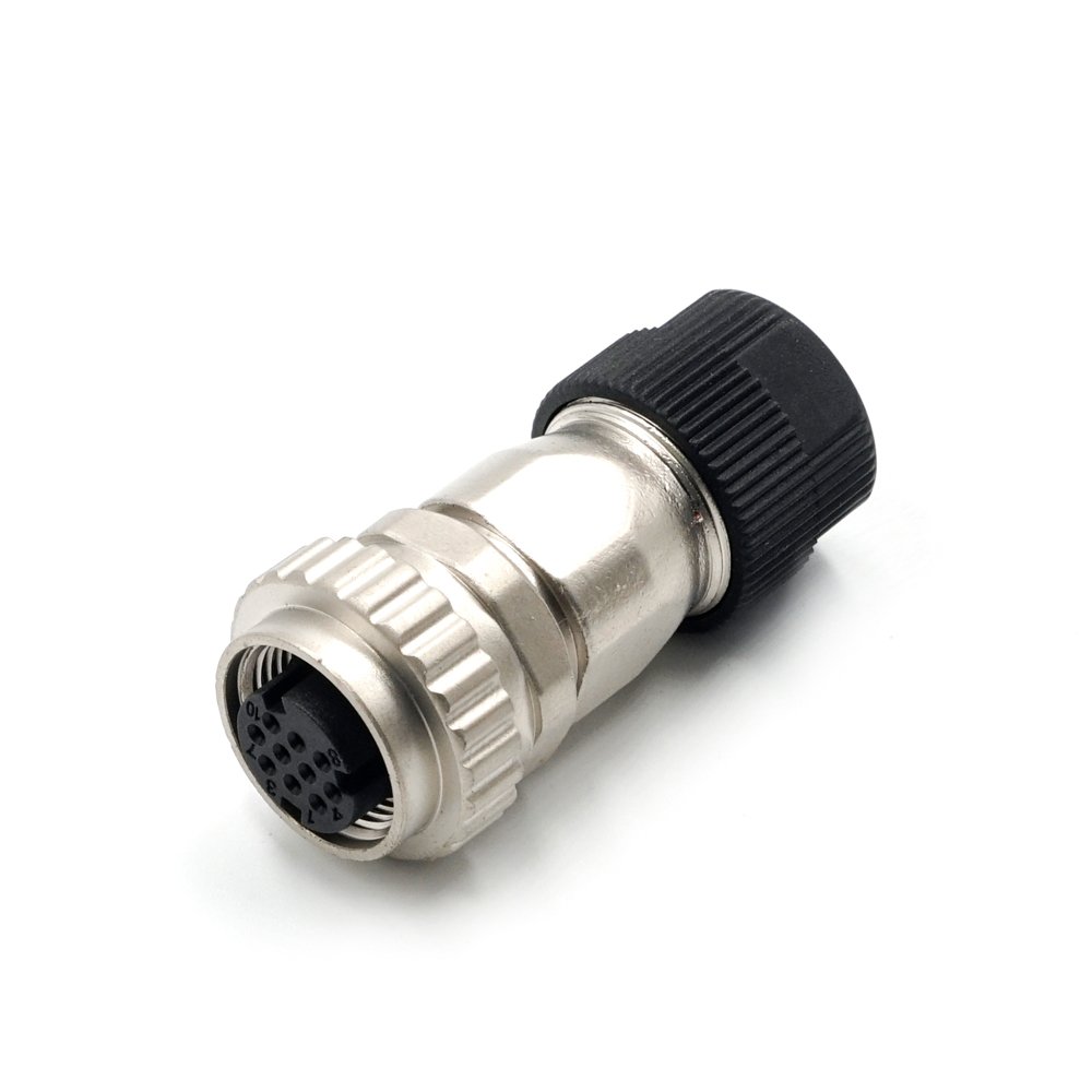 LECHUAN Screw Type Waterproof IP67 Encoder Connector 10P Metal Straight Right Angle DDK CMV1-SP10S-M2 Circular Connectors