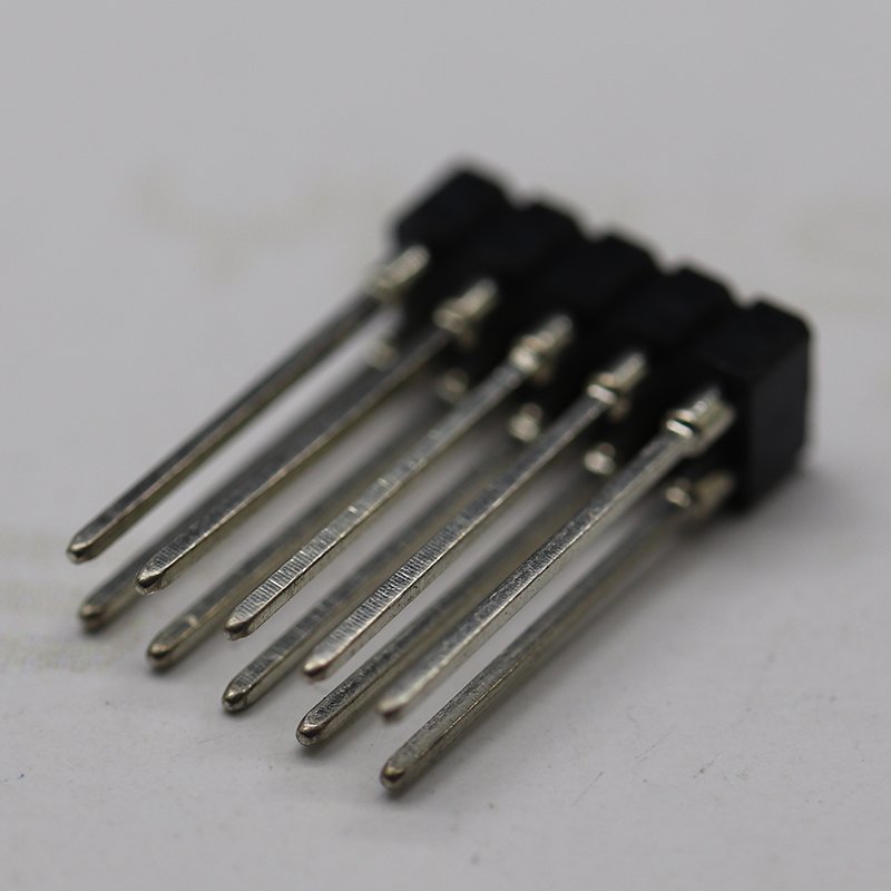 High quality round pin 2.54Mm pitch 02~20pins 2*5p 2*10p 2*20p 30p 40p double row dip type straight pps header connector