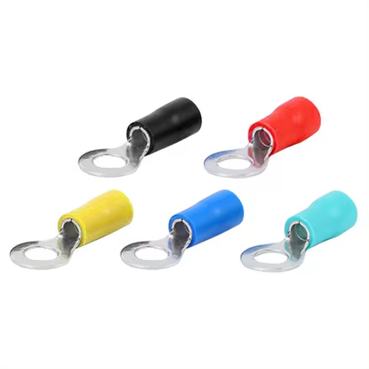 Good Quality Easy Enter Electrical Wire Circular Connector Ring Terminals Connectors RV 2-8 blue Vinyl-Insulated Ring Terminals