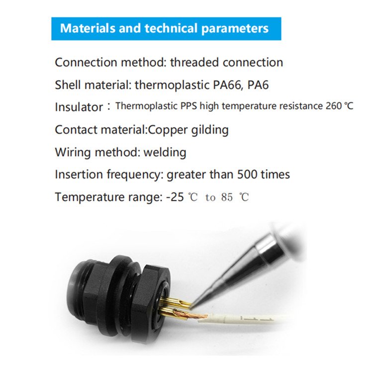 SD20 aviation connector 1PIN 2PIN 3PIN 6PIN 14PIN IP68 waterproof plug and socket Male female aviation joint