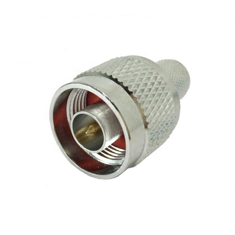 Hot sell brass RF Coaxial connector Adapter N male crimp connector for LMR400 RG8 RG213 cable