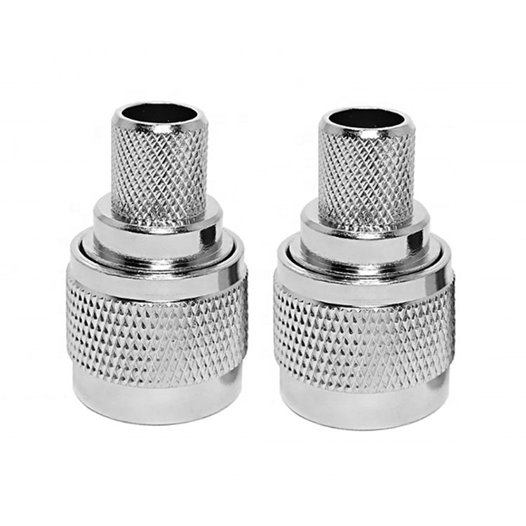 Hot sell brass RF Coaxial connector Adapter N male crimp connector for LMR400 RG8 RG213 cable