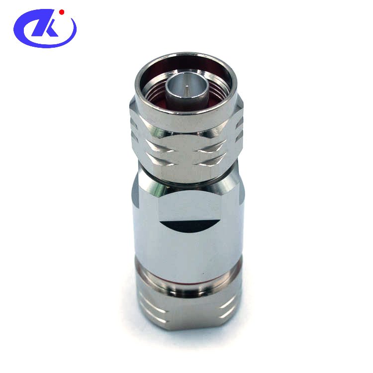 Hot sell N male plug straight clamp rf connector for 1/2 inch feeder cable in good performance
