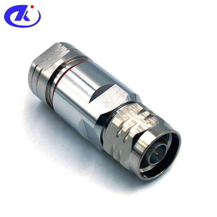 Hot sell N male plug straight clamp rf connector for 1/2 inch feeder cable in good performance