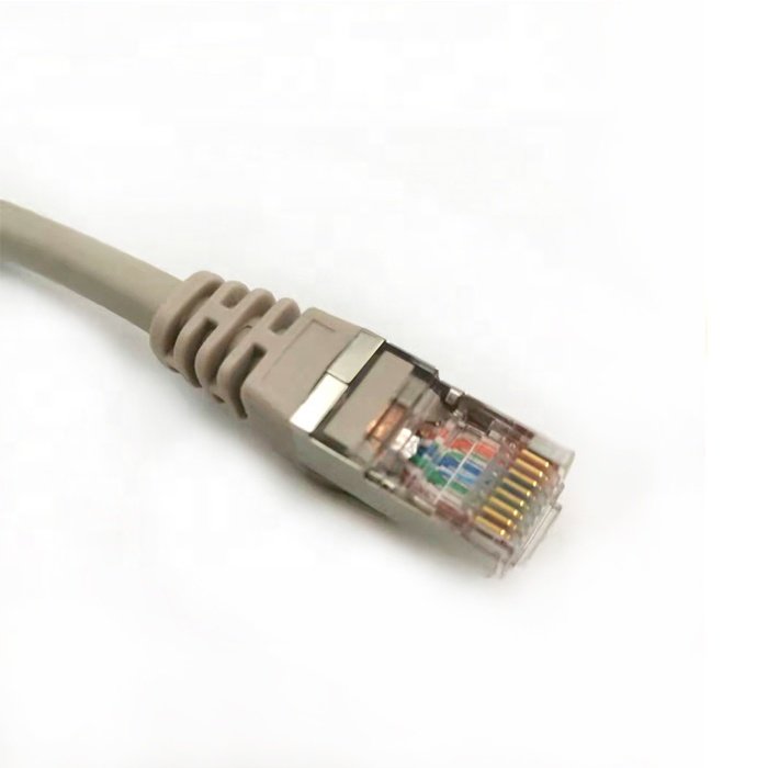 Factory Cat6e Ethernet Cable Grey Rj45 to Rj45 Male Connector Network Communication Usb Male Custom cable PVC/COPPER Rohs CE