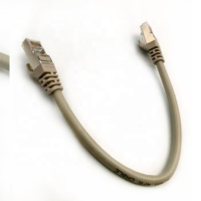 Factory Cat6e Ethernet Cable Grey Rj45 to Rj45 Male Connector Network Communication Usb Male Custom cable PVC/COPPER Rohs CE