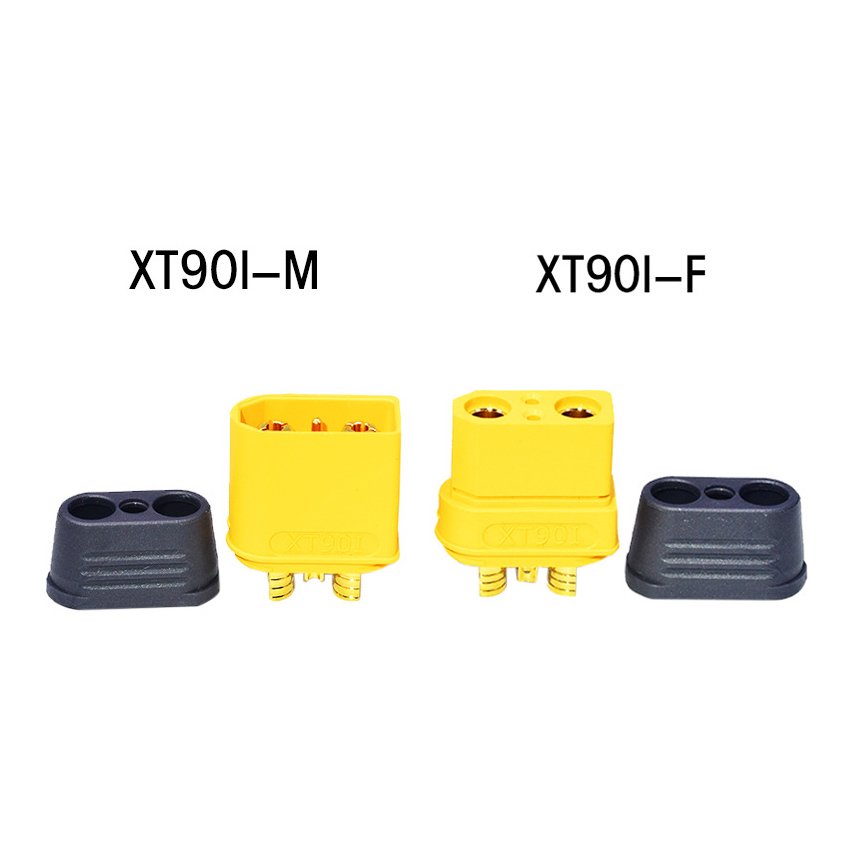 Amass xt90(2+2) XT90I Connector Male Female XT90 (2 2)-F 4Pin XT90I-M XT90I-F DC Power Wire Cable Plug Connector With Signal Pin