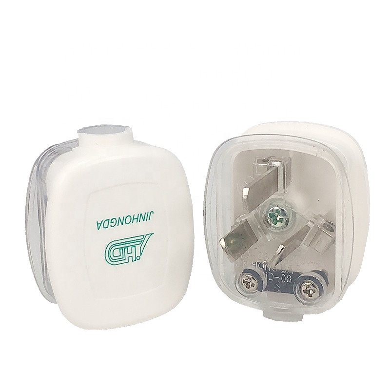 Australia Wiring Plug New Zealand Type I 3 pins Electric Power Connector White AU Angle Detachable Cord Wire Plug