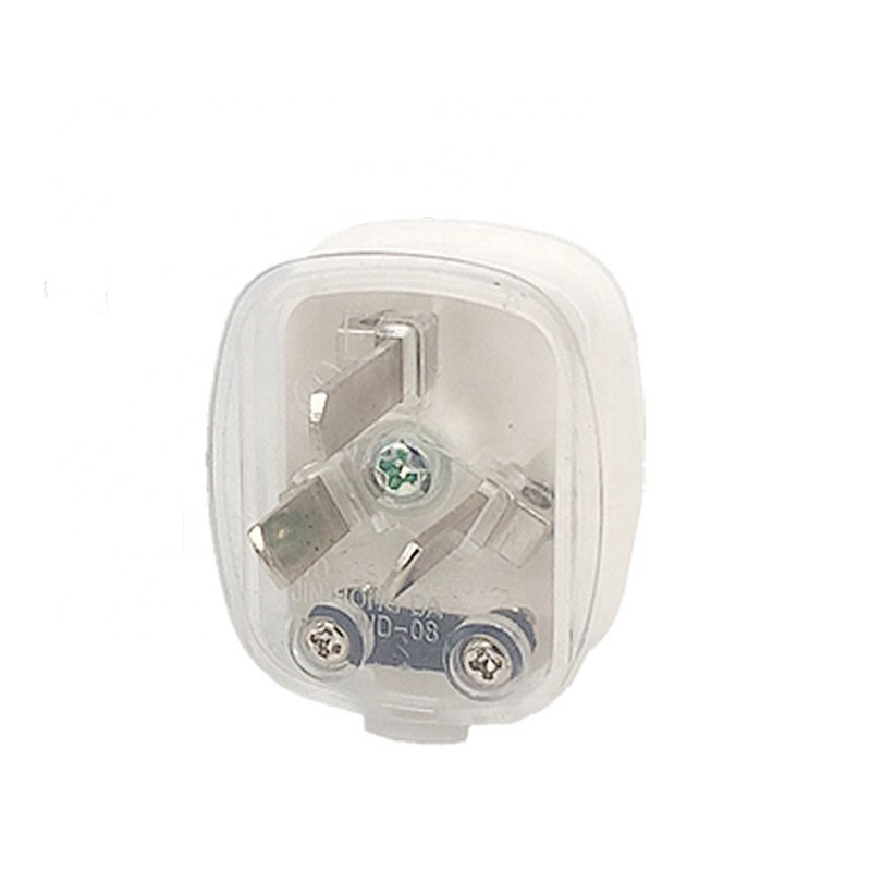 Australia Wiring Plug New Zealand Type I 3 pins Electric Power Connector White AU Angle Detachable Cord Wire Plug