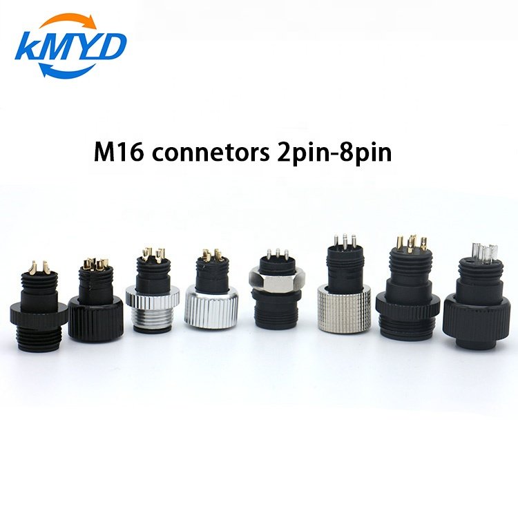 2023 high quality M8 M12 M16 waterproof connector ip67 ip69 for video CCTV M8 M12 M16 waterproof connector