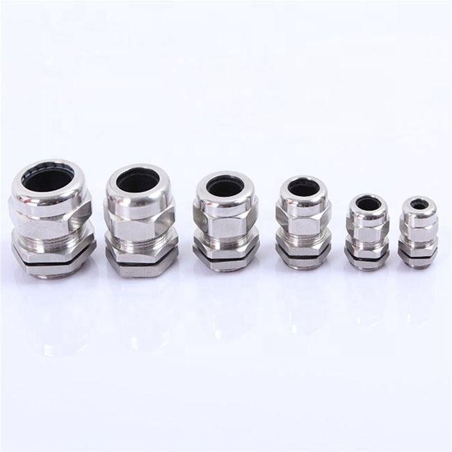 Customizable Copper Joint Metal Cable Gland Connector 5-10mm Electric Wire Waterproof Pin Function IP68 Nut Brass Thread Power