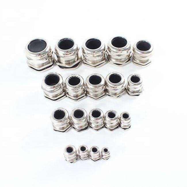 Customizable Copper Joint Metal Cable Gland Connector 5-10mm Electric Wire Waterproof Pin Function IP68 Nut Brass Thread Power