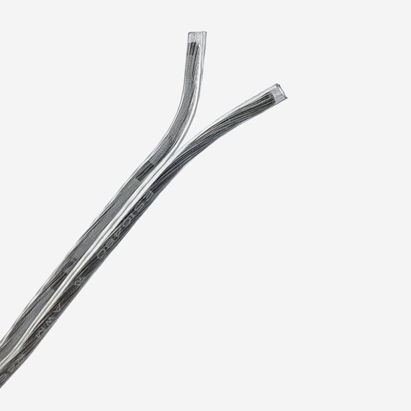 DC Power Cables Clear Silver Extension Cord Pure Copper Tinned 2 Core Transparent Connector Cable Led Neon Light Electric Wire