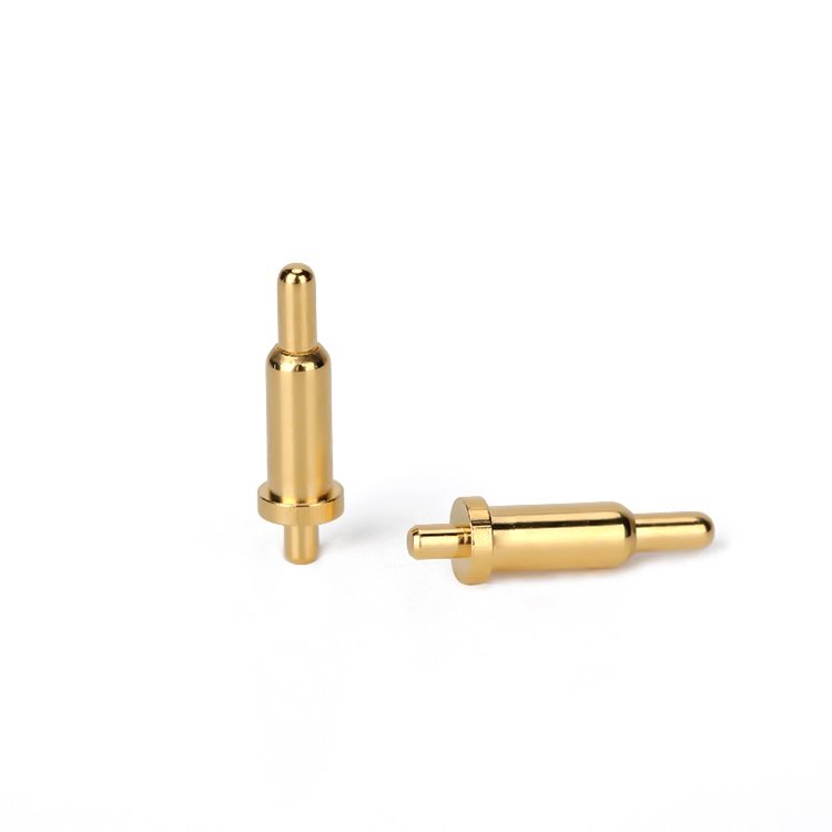 New Designed Precision Gold Plated Pogo Pin Charging Connector OEM Brass Spring Loaded double head pogo pin