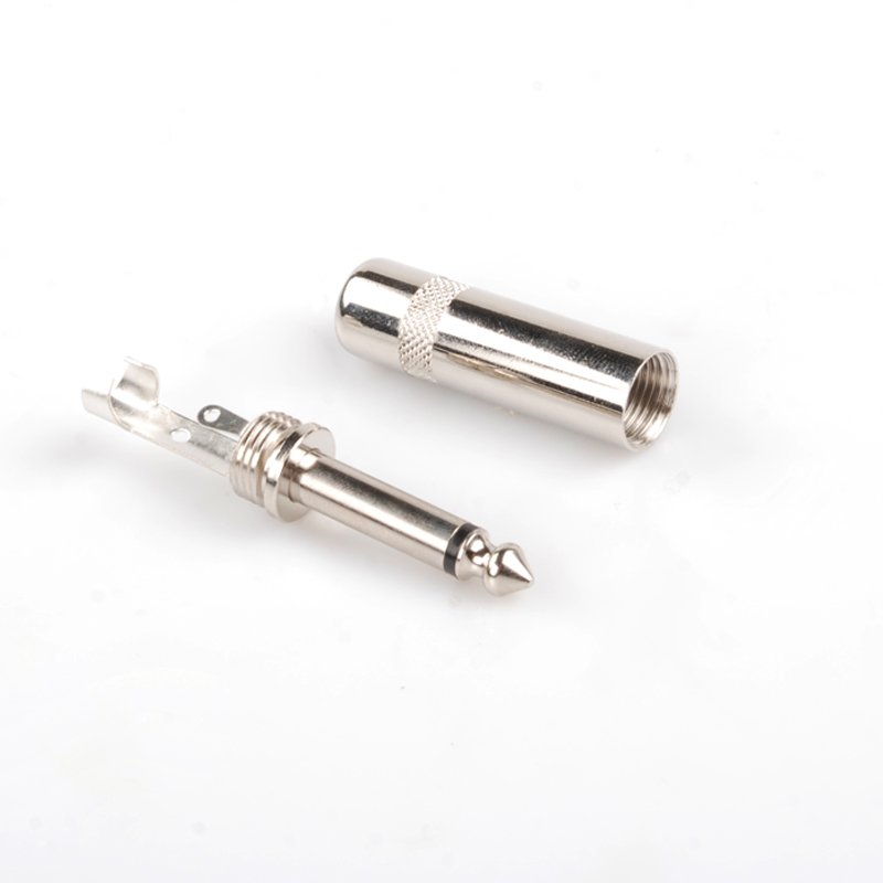 Joinaudio 6.35mm Male Cable Metal Jack esp guitar 1/4" Mono Plug Connector