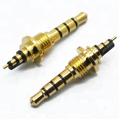 Hot Selling Audio Plug Jack Connector 3.5mm 4-Pole 6.8mm Tray 30.9L with Screw Male for Audio Equipment