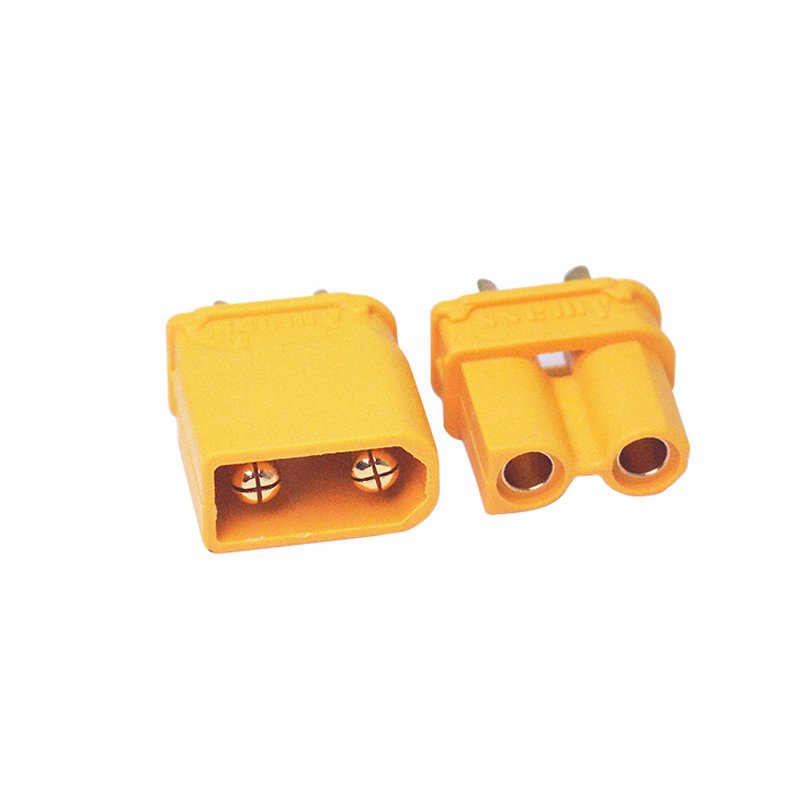 Factory price direct selling Small volume large current gold plated Yellow plug Amass 2 pin XT30U Male and female connectors