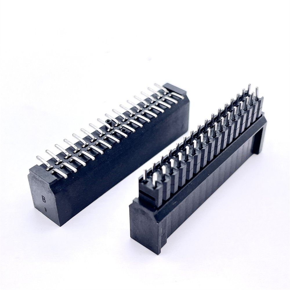 Soulin 2.54mm Pitch Dual Row Straight Male Socket SMT Female Socket Board-to-Board Connector for Displays
